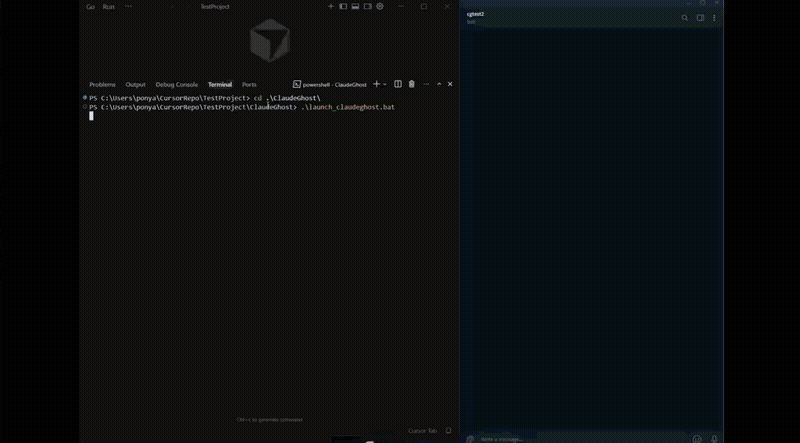 ClaudeGhost demo